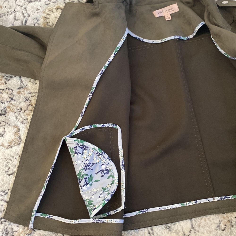 Perfect Condition Green Suede Jacket - image 3
